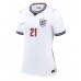 Inghilterra Eberechi Eze #21 Prima Maglia Femmina Mondiali 2026 Manica Corta